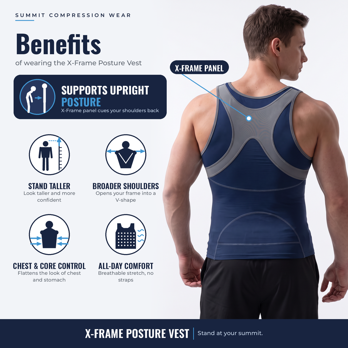 X-Frame Posture Vest β Stand Taller, Look Broader