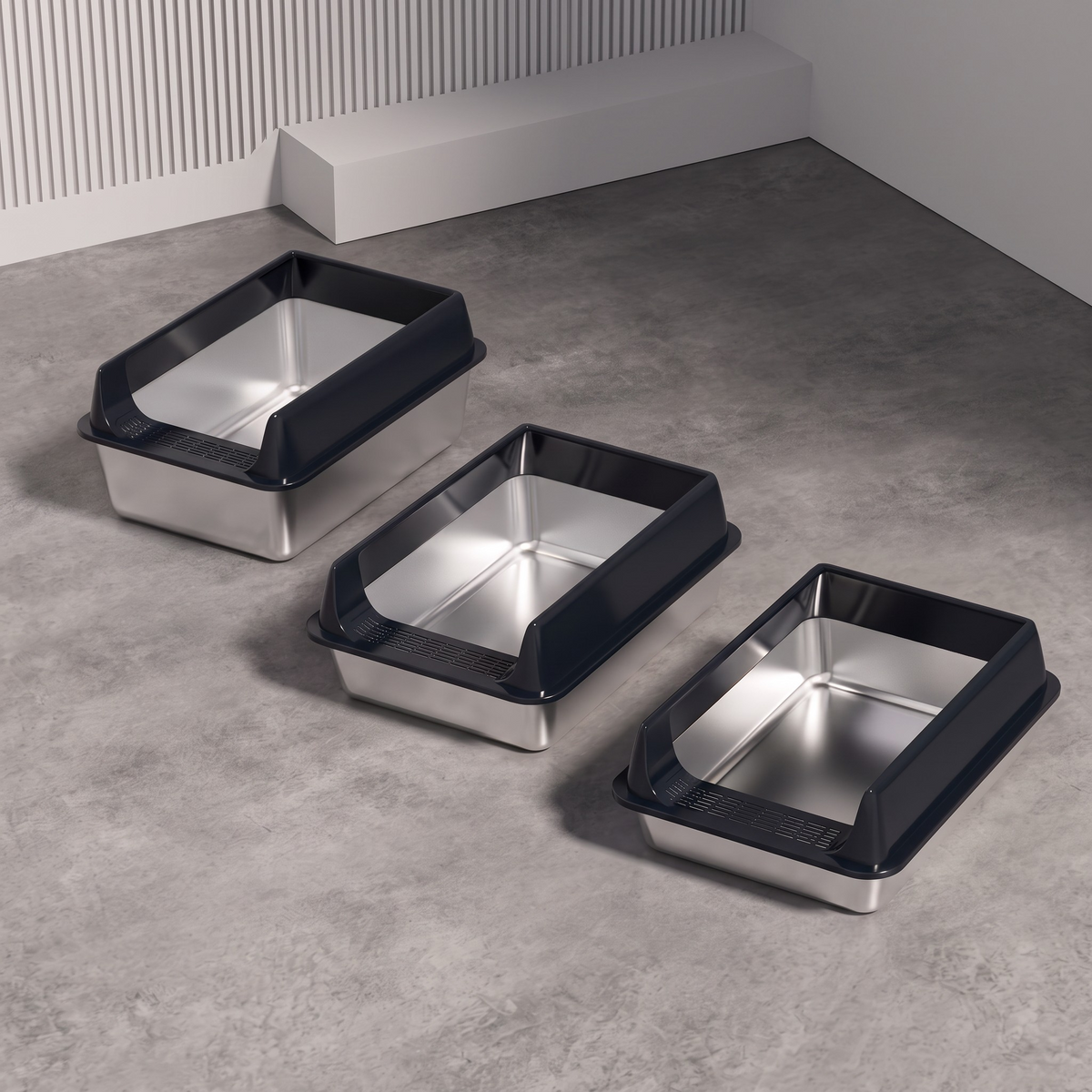 Premium Stainless Steel Litter Box