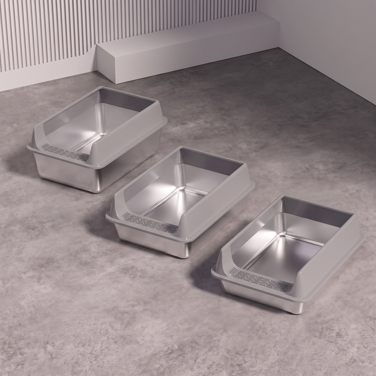 Premium Stainless Steel Litter Box