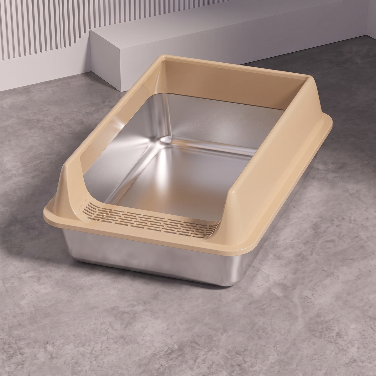 Premium Stainless Steel Litter Box