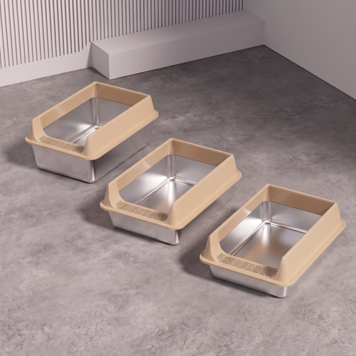 Premium Stainless Steel Litter Box