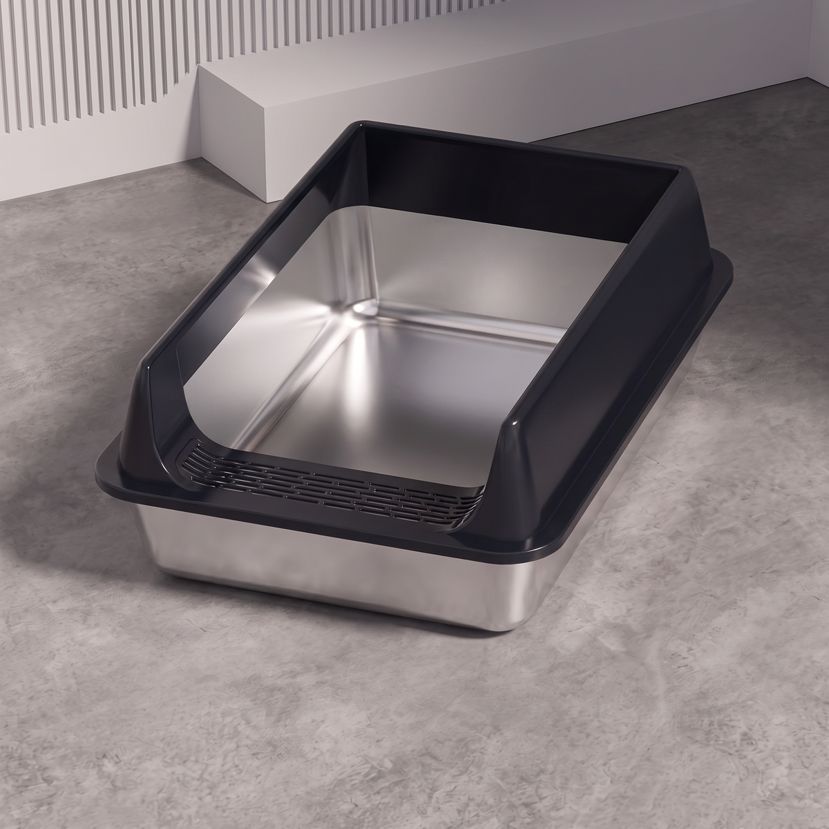 Premium Stainless Steel Litter Box