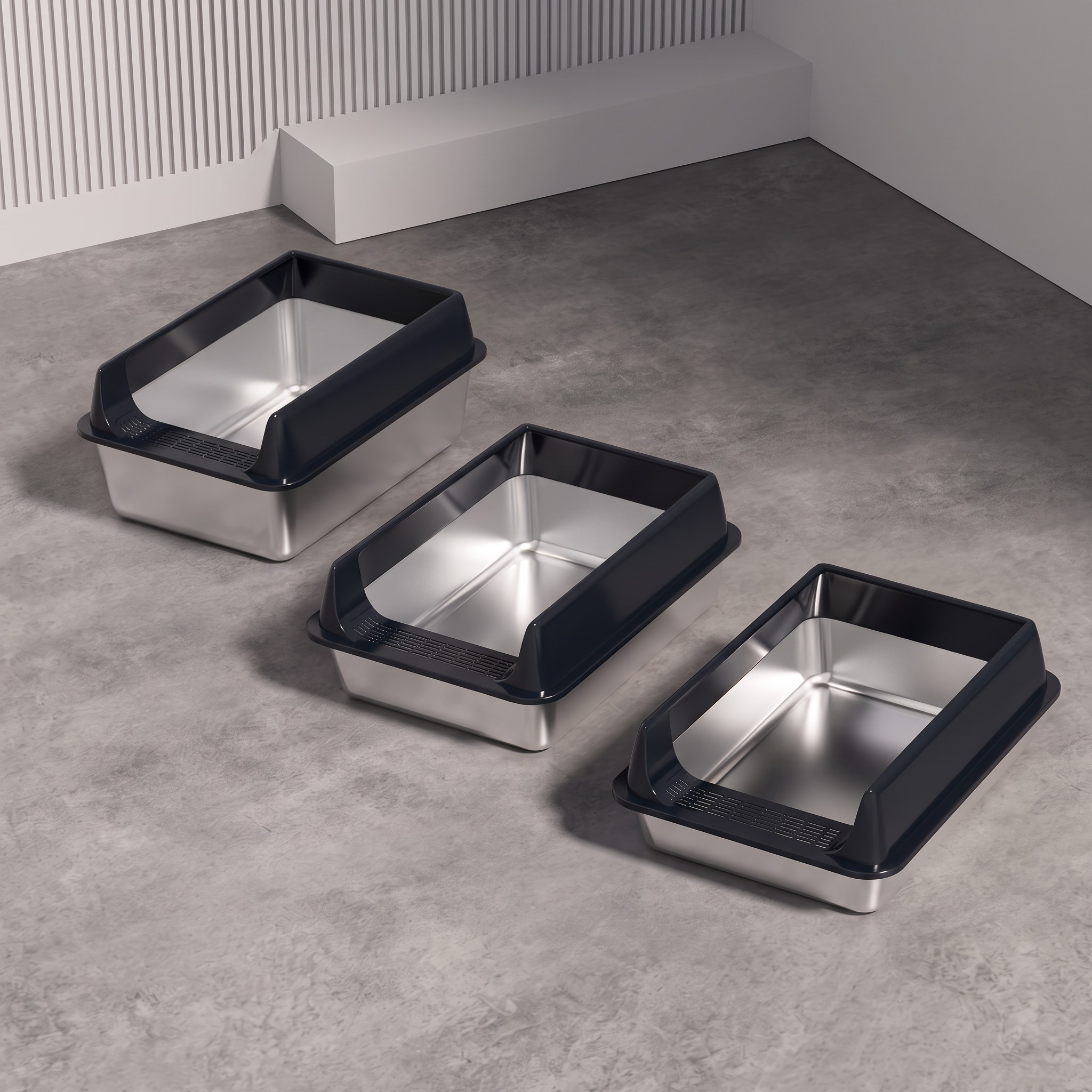 Premium Stainless Steel Litter Box
