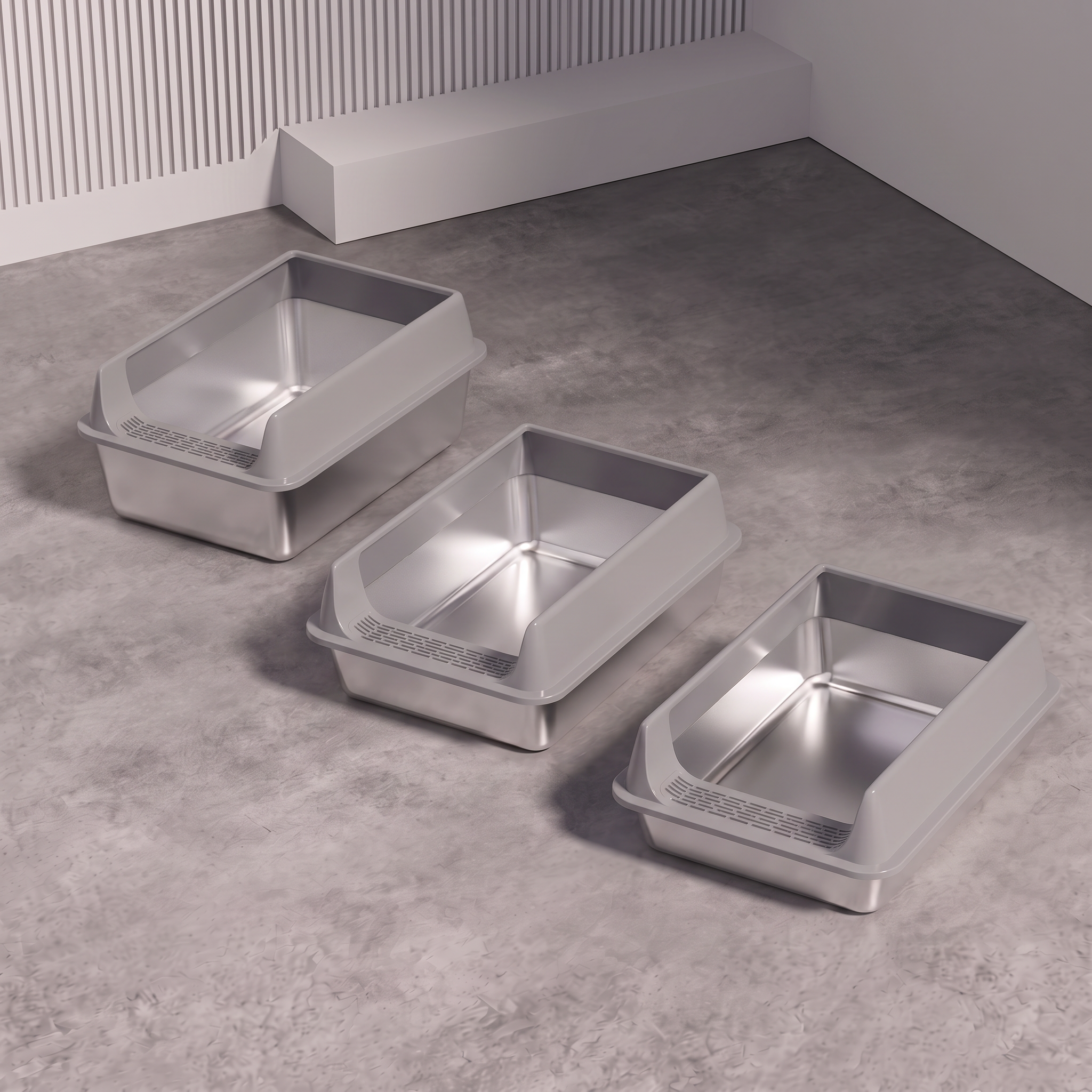 Premium Stainless Steel Litter Box
