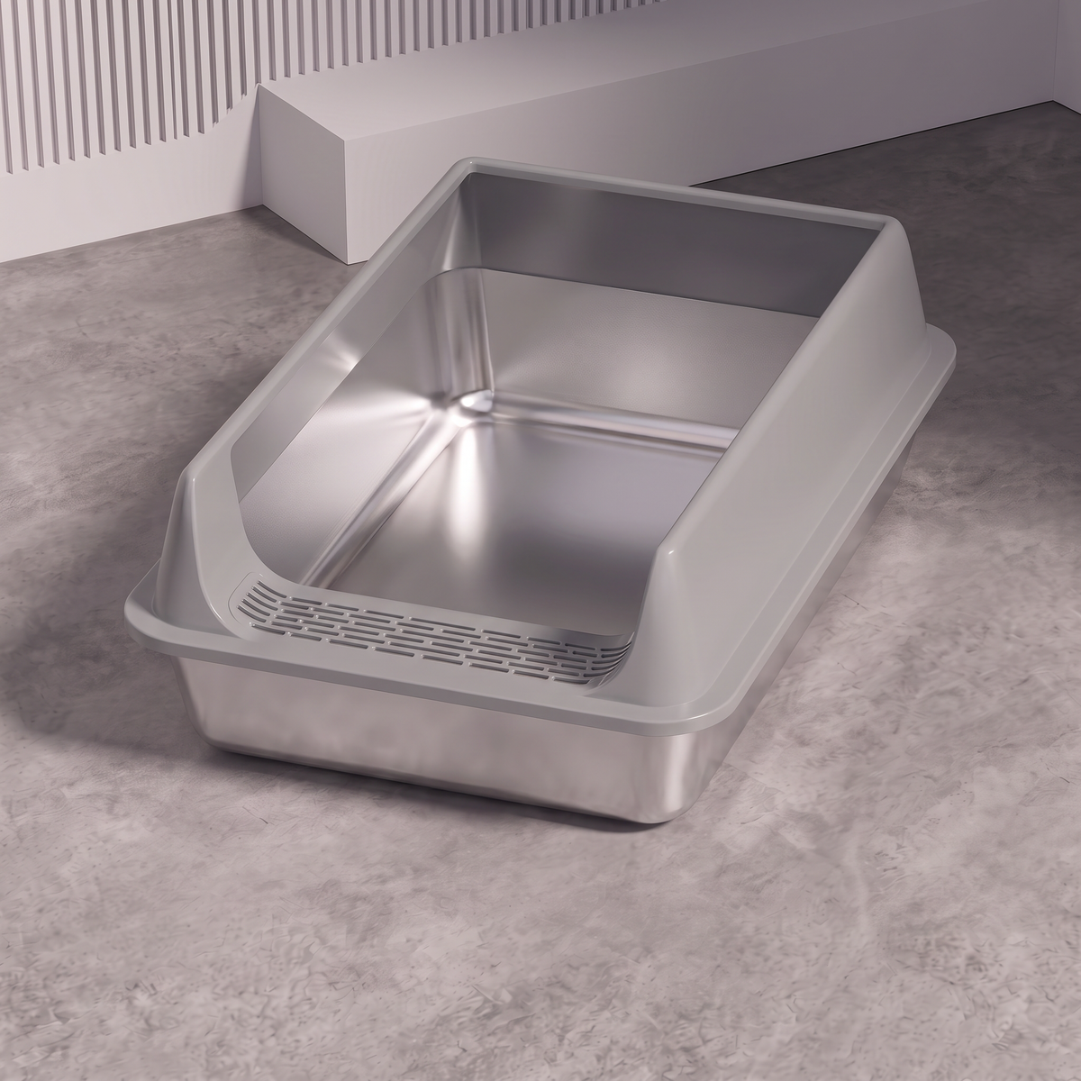 Premium Stainless Steel Litter Box